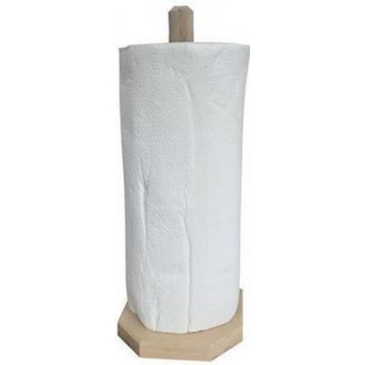 Držák na papírové utěrky, dřevěný, stojatý, 30 cm – Hledejceny.cz