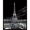 Škrábací  obrázek Vyškrabovací obrázek Eiffelova věž