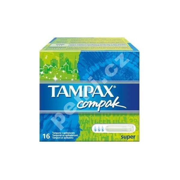 Tampax Compact tampony s aplikátorem Super 16 ks od 90 Kč - Heureka.cz