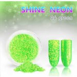 Neónový glitrový prášok 06 shine neon green – Hledejceny.cz
