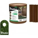 Bradas stínící fólie na plot 450g/m2 + spony 0,19 m x 35 m brown – HobbyKompas.cz