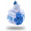 Plenkový dort Plenkovky.cz Jednopatrový plenkový dort mini světle modrý