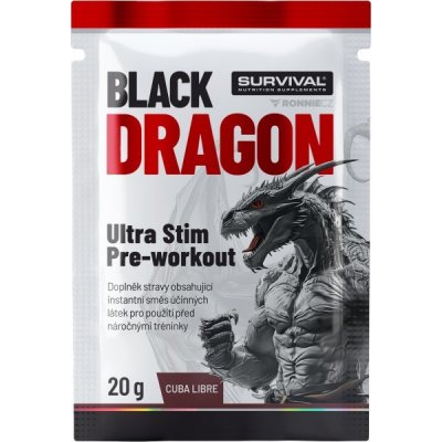Survival Black Dragon Ultra Stim Pre-workout 20 g – Sleviste.cz