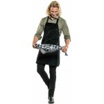 Chaud Devant Kuchářská zástěra s náprsenkou Base Black Velvet Black černá – Hledejceny.cz