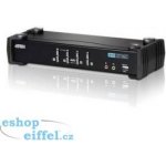 Aten CS-1764A DataSwitch elektronický 4:1 (kláv.,DVI,myš,audio) USB + 2 USB periferie – Sleviste.cz