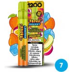 Kurwa Rocket Mango Honeydew Maracuja Ice 20 mg 1 200 potahů – Zboží Dáma