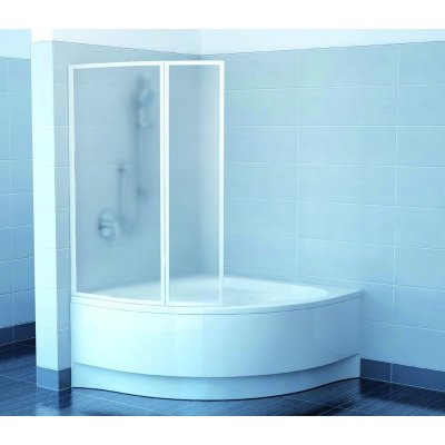 VSK2 Rosa 140 P transparent vanová zástěna - bílá – Sleviste.cz