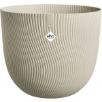 Elho Květináč Sereh Round béžový 25 x 21 cm – Zboží Mobilmania