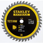 Stanley 13365 Pilový kotouč TCT/HM pro příčné řezy 190 x 16 x 1 mm, 40 zubů – Sleviste.cz