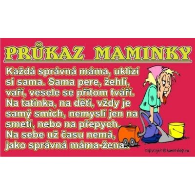 Průkaz Průkaz maminky – Hledejceny.cz