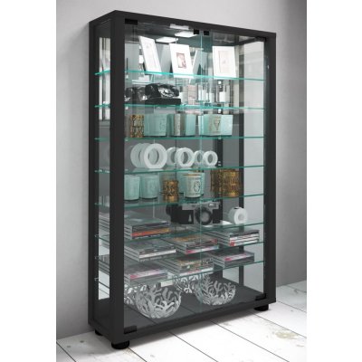 VCM Lumo Mini se zrcadlem včetně LED osvětlení černá – Sleviste.cz