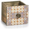 Úložný box ZELLER Dekorativní dřevěná zásuvka MOSAIC 12 x 13 x 11,5 cm