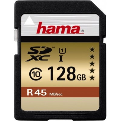 Hama SDXC UHS-I 128 GB Class 10 114945-H – Zbozi.Blesk.cz