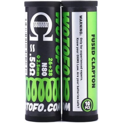Wotofo Fused Clapton Předmotané spirálky 0,5 ohm – Hledejceny.cz