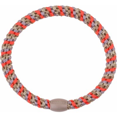 KKNEKKI Gumička do vlasů Kknekki Slim mix Nougat Neon pink, červená barva, textil – Zboží Mobilmania
