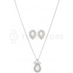 Fossil Slušivá souprava ocelových šperků s perletí JF03765040 náhrdelník náušnice – Zboží Dáma