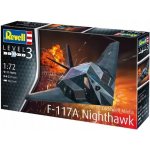 Revell slepovací model FLockheed Martin F-117A Nighthawk Stealth Fighter 1:72 – Zboží Dáma
