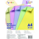 Barevné papíry A4 80 g pastelový mix 100 listů – Zboží Mobilmania