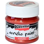 Pentart akrylové barvy metal 50 ml červená měď – Zboží Dáma