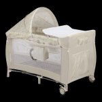 Lionelo cestovní postýlka SVEN plus Beige Latte – Zboží Dáma