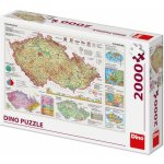 Dino Mapy České republiky puzzle 2000 dílků