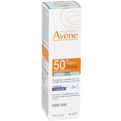 AVENE Fluid proti nedokonalostem pleti SPF50 40ml – Zboží Dáma