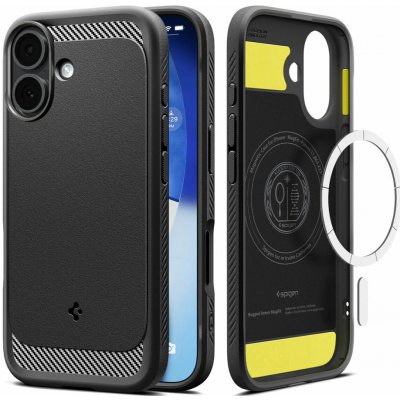 Spigen Rugged Armor MagSafe Matte Black iPhone 17 ACS10367 – Zboží Živě