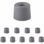 Walteco 5001BP2 Dveřní zarážka 29,5 x 25 mm k našroubování šedá 10 ks – Zboží Mobilmania