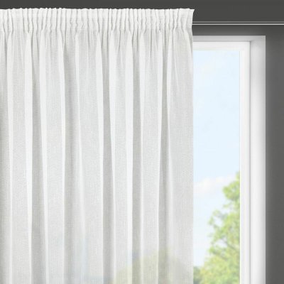HOTOVÁ ZÁCLONA LILIAN NA PÁSCE 300X145 CM BÍLA – Hledejceny.cz