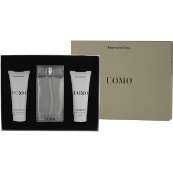 Ermenegildo Zegna Uomo EDT 100 ml + sprchový gel 100 ml + balzám po holení 100 ml dárková sada