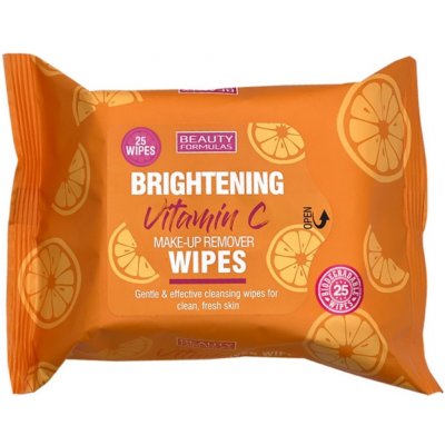 Beauty Formulas Vitamin C odličovací ubrousky na make-up s vitaminem C 25 ks – Hledejceny.cz