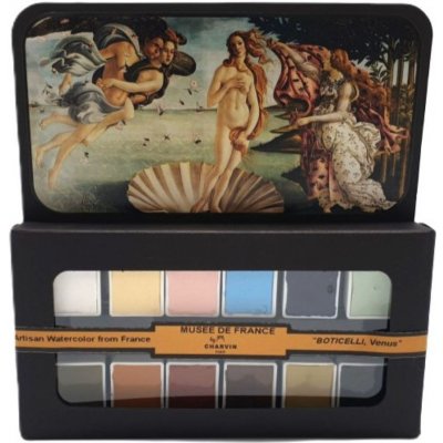 Charvin Paris Akvarelové barvy Extra Fine 12 Ks Boticelli Venus – Hledejceny.cz