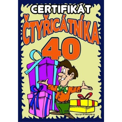 Certifikát čtyřicátníka – Zboží Mobilmania