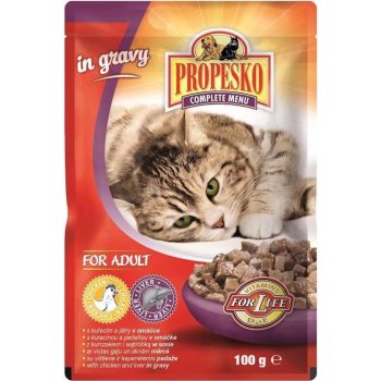 Propesko Cat kuřecí a játra 100 g