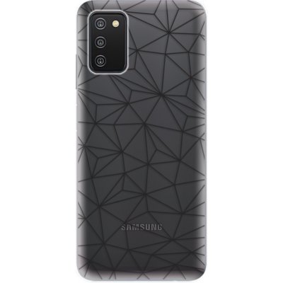 Pouzdro iSaprio - Abstract Triangles 03 Samsung Galaxy A03s černé – Hledejceny.cz