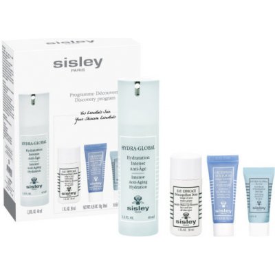 Sisley Hydra-Global Discovery Program dárková sada pleťový krém Hydra-Global Intense Anti-Aging Hydration 40 ml + odličovač tváře Eau Efficace Gentle Make-Up Remover 30 ml + pleťová maska Express Flow – Zbozi.Blesk.cz