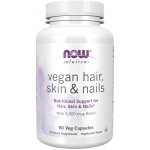 Now Foods Hair Skin a Nails Vegan 90 veg kapslí – Hledejceny.cz
