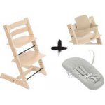 Stokke Tripp Trapp Bundle Natural + Newborn set Grey – Zbozi.Blesk.cz