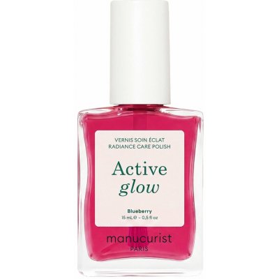 Manucurist Green Pečující schnoucí lak na nehty Active Glow - Blueberry (15 ml) - dodává zdravý lesk a vitalitu – Hledejceny.cz