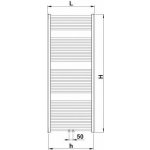 Korado Koralux Linear Classic M KLCM 1500 mm x 600 mm – Zboží Dáma