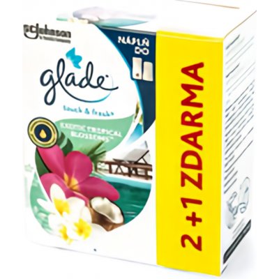 Glade by Brise One Touch Exotic Tropical Blossoms náhradní náplň 10 ml - 3ks – Zbozi.Blesk.cz
