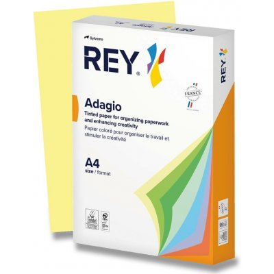 Rey Adagio barevný papír A4 80 g 500 listů pastelově žlutý – Sleviste.cz