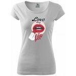 Love my lip pure dámské triko bílá – Zboží Mobilmania