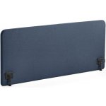 Zone stolový paraván černé svorky potah Hush námořnická modrá 160 X 65 x 3,6 cm – Hledejceny.cz