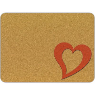 PokojovaDekorace.cz Korkové prostírání s potiskem 506 srdce 38x28cm – Zboží Dáma
