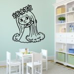 Wrapino vinylová samolepka na zeď Víla Amálka, rozměry 80x68cm – Zboží Dáma