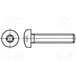 BOSSARD 3183873 Šroub; M6x20; 1; Hlava: kulatá; Torx®; TX30; ISO 14583 – Hledejceny.cz