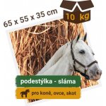 Plavnická Hranatý balík slámy podestýlka pro koně skot a jiná zvířata 10 kg