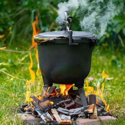 MultiGarden Litinový kotlík 10l stojatý – Sleviste.cz