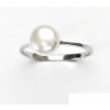 Prsteny Čištín stříbrný přírodní říční perla bílá T 1356